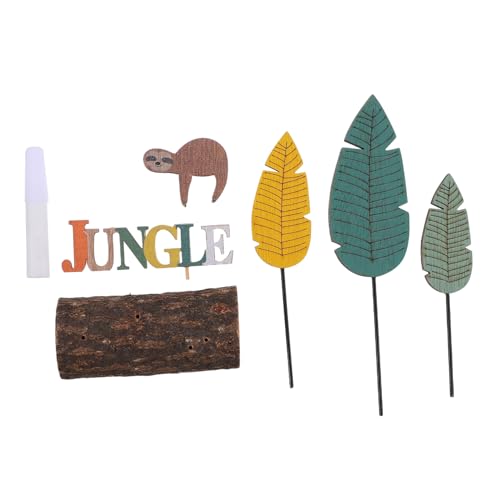 EXQUIMEUBLE 1 Stück DIY Holz Hawaiianisches Palmenblatt Ornament für Schlafzimmer Schreibtisch Stabiles Design für Freunde von EXQUIMEUBLE
