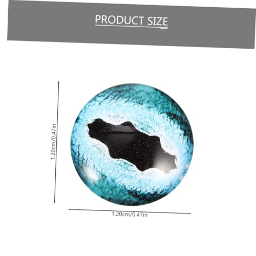 EXQUIMEUBLE 100 Stück Glasaugen Schmuck Patches für DIY Puppen Handwerk Basteln Zubehör Flache Rückseite Vielseitig für Schmuckherstellung und DIY Projekte von EXQUIMEUBLE