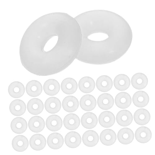 EXQUIMEUBLE 100 Stück Silikon Stopperperlen Weiß Rutschfeste Abstandshalter für Charm armbänder Antifriction Positionierungsperlen für Schmuckherstellung und DIY Armbänder EXQUIMEUBLE 100 Stück Silikon Stopperperlen Weiß Rutschfeste Abstandshalter für Charm armbänder Antifriction Positionierungsperlen für Schmuckherstellung und DIY Armbänder von EXQUIMEUBLE