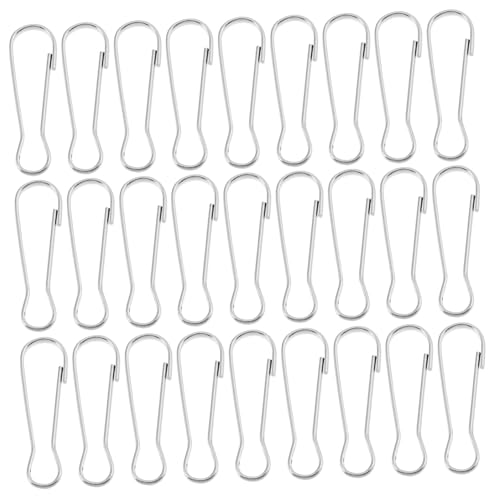 EXQUIMEUBLE 100 Stück Teiliges Federspanner Metallhaken mit Hoher Tragkraft Flexibel und Langlebig als Lampenaufhänger und Windspielhalter Vielseitig für Dekoration und Aufbewahrung von EXQUIMEUBLE