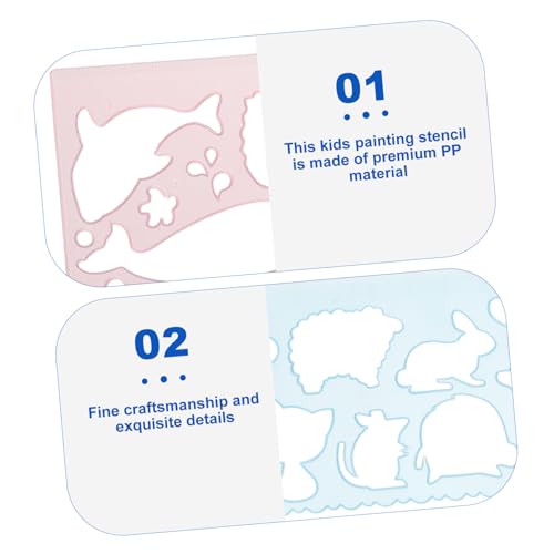 EXQUIMEUBLE 12 Stück Teiliges Malvorlagen aus Buntem Langlebigem PP Material Geometrische und Tier Schablonen zum Zeichnen Malen und Basteln für Mädchen und Jungen Wiederverwendbar und EXQUIMEUBLE 12 Stück Teiliges Malvorlagen aus Buntem Langlebigem PP Material Geometrische und Tier Schablonen zum Zeichnen Malen und Basteln für Mädchen und Jungen Wiederverwendbar und von EXQUIMEUBLE