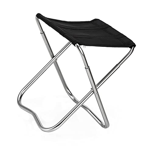 EXQUIMEUBLE 1Stück Faltbarer Campingstuhl aus Aluminiumlegierung Tragbarer Anglersessel Ultraleichter Klappstuhl Garten Reisen und Picknick von EXQUIMEUBLE