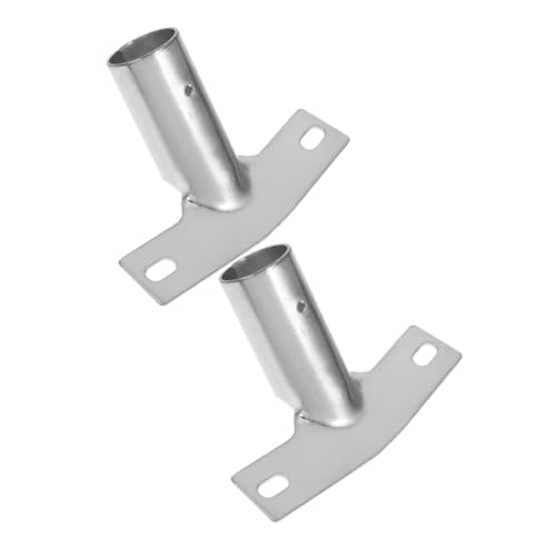 EXQUIMEUBLE 2 Stück Besenstielhalter Verlängerungsschraube Verlängerungsstangenadapter Austausch des Stiels des Besenstiels Stange Mit Teleskopgewinde Griffhalterung Mop -klemme Eisen Silver von EXQUIMEUBLE