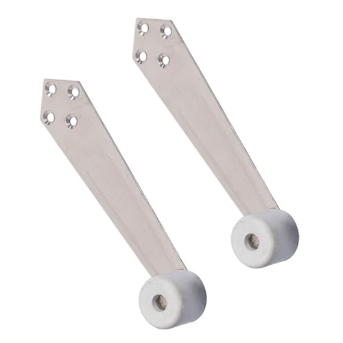 EXQUIMEUBLE 2 Stück Edelstahl Türstopper mit Gummiring Montagefreundlich Stoßdämpfend Langlebig Geeignet für Schwere Türen Schützt Wand und Tür vor Beschädigungen für Küche Wohn und von EXQUIMEUBLE