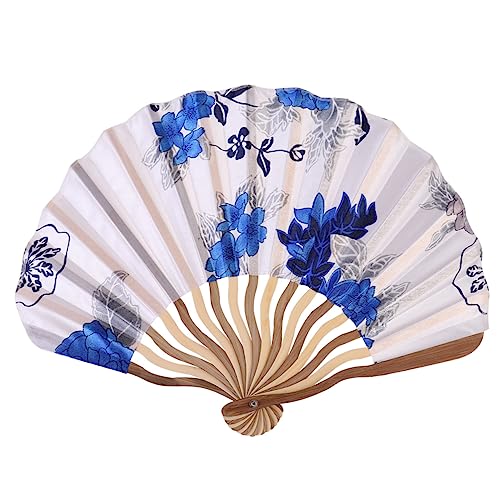 EXQUIMEUBLE 2 Stück Faltbarer Fächer im Japanischen Stil Teiliges Rosy und Cyan Ornament für und Dekoration für Zuhause Langlebig und von EXQUIMEUBLE