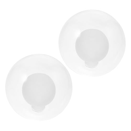 EXQUIMEUBLE 2 Stück Milchweißer Glaskugel Lampenschirm Ø Ersatzlampenschirm für Deckenleuchte Pendelleuchte Fassungen Einfache Montage Moderner Stil von EXQUIMEUBLE