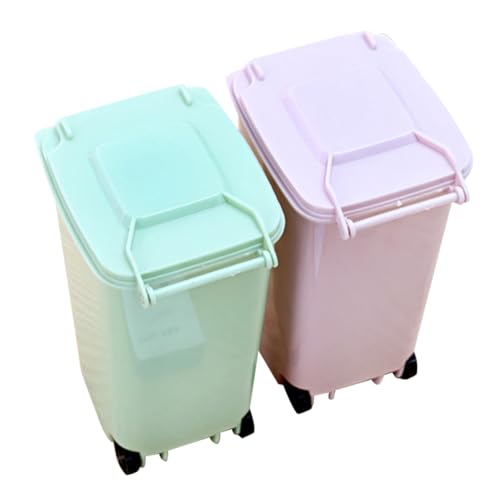 EXQUIMEUBLE 2 Stück Mini Tischabfalleimer mit Deckel Multifunktionaler Kleiner Müllbehälter und Stifthalter für Büro Schlafzimmer Auto Kompakt und Platzsparend Grün und Rosa EXQUIMEUBLE 2 Stück Mini Tischabfalleimer mit Deckel Multifunktionaler Kleiner Müllbehälter und Stifthalter für Büro Schlafzimmer Auto Kompakt und Platzsparend Grün und Rosa von EXQUIMEUBLE