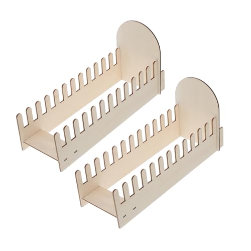EXQUIMEUBLE 2 Stück Präsentationsständer Für Grußkarten Postkartenständer Grußkartenhalter Grußkarten Display Organizer Karten Display Riser Ständer Grußkartenständer Posterhalter Holz von EXQUIMEUBLE