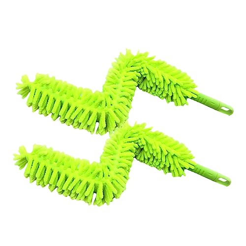 EXQUIMEUBLE 2 Stück Teiliges Mikrofaserduster mit Biegsamem Kopf Rutschfestem Griff Großer Staubpinsel für Möbel und Auto Weicher Chenille Staubwedel in Hellgrün Kratzerfrei Vielseitig EXQUIMEUBLE 2 Stück Teiliges Mikrofaserduster mit Biegsamem Kopf Rutschfestem Griff Großer Staubpinsel für Möbel und Auto Weicher Chenille Staubwedel in Hellgrün Kratzerfrei Vielseitig von EXQUIMEUBLE