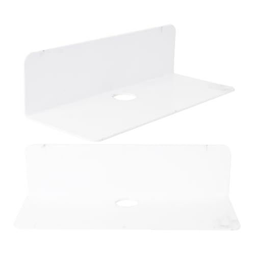 EXQUIMEUBLE 2 Stück Wandregal kleines Schweberegal montieren Universal- Lagerung Badezimmerregal platzsparend Weiße Farbe Hängeregale für die Wand schwimmende Regale für die Wand Acryl EXQUIMEUBLE 2 Stück Wandregal kleines Schweberegal montieren Universal- Lagerung Badezimmerregal platzsparend Weiße Farbe Hängeregale für die Wand schwimmende Regale für die Wand Acryl von EXQUIMEUBLE