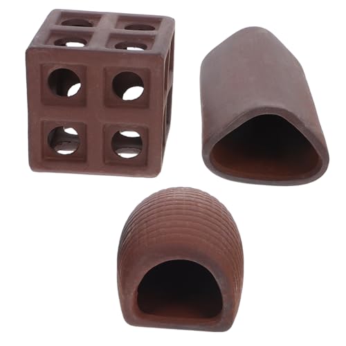 EXQUIMEUBLE 3 Stück Teiliges Keramik Garnelenversteck für Aquarien Zucht aus Sandkeramik Versteckmöglichkeiten für Fische und Garnelen Dekorative Aquarienlandschaft EXQUIMEUBLE 3 Stück Teiliges Keramik Garnelenversteck für Aquarien Zucht aus Sandkeramik Versteckmöglichkeiten für Fische und Garnelen Dekorative Aquarienlandschaft von EXQUIMEUBLE