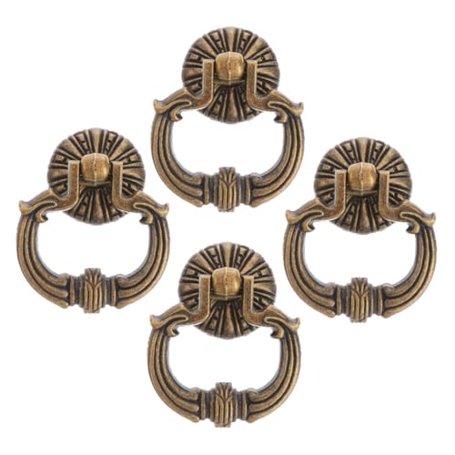 EXQUIMEUBLE 4 Stück Vintage Schrankgriffe aus Robustem Material Kleine Runde Möbelgriffe für Schrank Kommode und Küchenschubladen Langlebige Dekorative Ziehringe Passend für Vielfältige EXQUIMEUBLE 4 Stück Vintage Schrankgriffe aus Robustem Material Kleine Runde Möbelgriffe für Schrank Kommode und Küchenschubladen Langlebige Dekorative Ziehringe Passend für Vielfältige von EXQUIMEUBLE