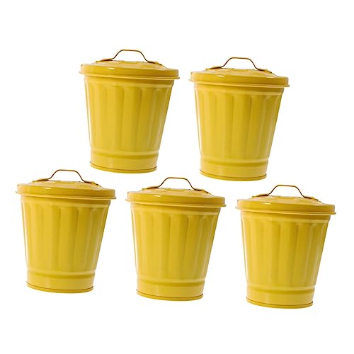 EXQUIMEUBLE 5 Stück Kleiner Mülleimer aus mit Deckel für Schreibtisch Tisch Mülleimer Kleiner Abfallbehälter für Wohnzimmer Büro Küche Schlafzimmer EXQUIMEUBLE 5 Stück Kleiner Mülleimer aus mit Deckel für Schreibtisch Tisch Mülleimer Kleiner Abfallbehälter für Wohnzimmer Büro Küche Schlafzimmer von EXQUIMEUBLE