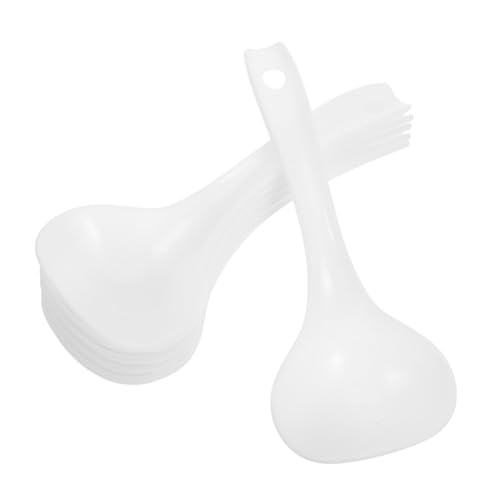 EXQUIMEUBLE 6 Stück Teiliges Suppenkellen Robustem PP Tiefer Suppenkelle mit Langem Griff Ergonomisch Geformt Multifunktional für Küche Kantine und Restaurant Hitzebeständig und Bequem zu von EXQUIMEUBLE