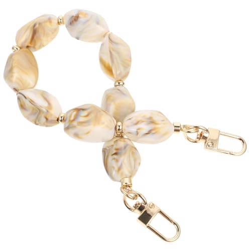 EXQUIMEUBLE Beaded Bag Chain Ersatz Handtaschenriemen Perlenkette Strap Langlebig Vielseitig für Handtasche Clutch Tote Schultertasche Einfache Montage Tasche Zubehör von EXQUIMEUBLE