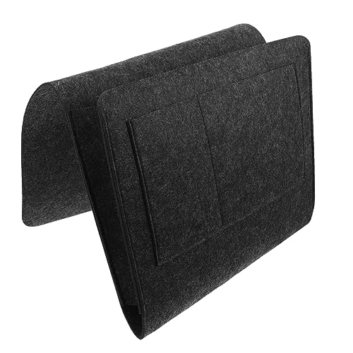 EXQUIMEUBLE Bedside Organizer Aus Filz Multifunktionale Hängende Aufbewahrungstasche Für Bett Und Sofa Tiefe Für Bücher Handy Und Mehr von EXQUIMEUBLE