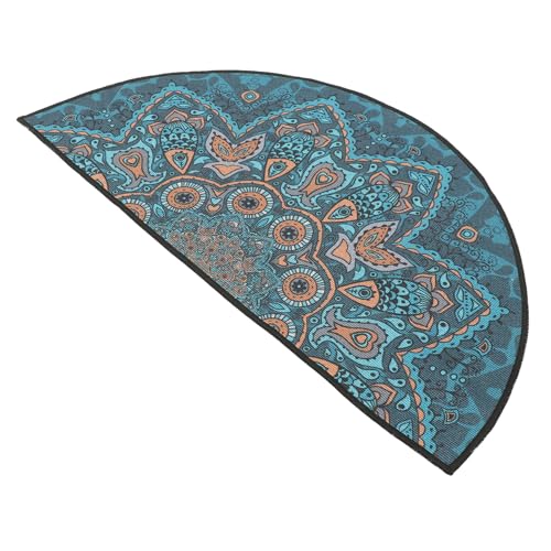 EXQUIMEUBLE Boho Badezimmermatte Halbkreis rutschfest Saugfähig Waschbar Ethnisches Mandala Design für Eingangsbereich Schlafzimmer und Badezimmer Dekorative Bodenmatte für Stilvolle EXQUIMEUBLE Boho Badezimmermatte Halbkreis rutschfest Saugfähig Waschbar Ethnisches Mandala Design für Eingangsbereich Schlafzimmer und Badezimmer Dekorative Bodenmatte für Stilvolle von EXQUIMEUBLE