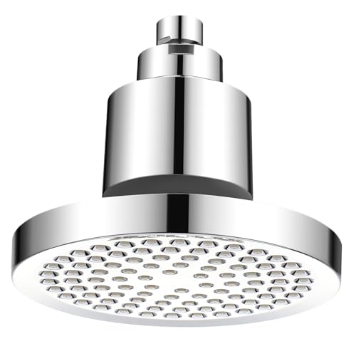EXQUIMEUBLE Booster Dusche Gefilterter Duschkopf Duschkopfreiniger Filter Dusche Duschkopffilter Duschkopf Hartwasserfilter Duschreiniger Filterkopf Wasserduschfilter Abs Silber von EXQUIMEUBLE