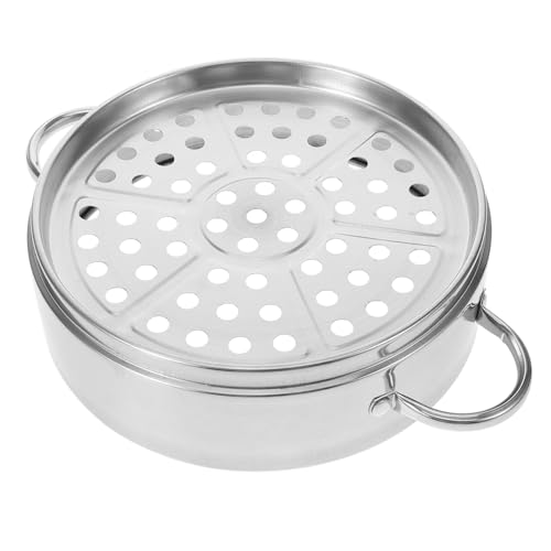 EXQUIMEUBLE Edelstahl Dampfkorb Rund Steamer Basket Hitzebeständig Multifunktional für Gemüse Dumplings Dim Sum Reis für Schnellkochtopf und Vielseitiges Dämpfen von EXQUIMEUBLE