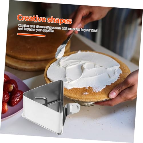 EXQUIMEUBLE Edelstahl Reiskocher form Set Mousse Kuchenform DIY Backzubehör Dreieckige Form mit Bodenplatte Rostfrei Sicher für Kuchen und Puddingformen für Familienfeiern EXQUIMEUBLE Edelstahl Reiskocher form Set Mousse Kuchenform DIY Backzubehör Dreieckige Form mit Bodenplatte Rostfrei Sicher für Kuchen und Puddingformen für Familienfeiern von EXQUIMEUBLE
