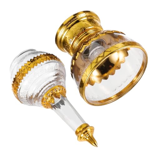 EXQUIMEUBLE Buddhistische Wasserversorgungsbecher aus Taufwasserbehälter Heilige Tropfflasche für Zeremonien Dekorativer Opferbecher Religiöser Tischzubehör von EXQUIMEUBLE