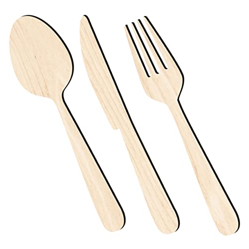 EXQUIMEUBLE Holz Haushalts Utensilien Zeichen Wand Dekor Rustikal Ausschnitt Küche Wand Dekor Für Esszimmer Wanddekoration Bauernhausdekor Schilder Für Küche Und Restaurant von EXQUIMEUBLE