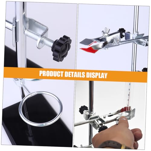 EXQUIMEUBLE Laborständer mit Quadratischem Sockel Stabiler Eisenlaborständer aus Edelstahl Multifunktionaler Laborhalter für Chemieexperimente Inklusive Halterungen und Ringen Geeignet für EXQUIMEUBLE Laborständer mit Quadratischem Sockel Stabiler Eisenlaborständer aus Edelstahl Multifunktionaler Laborhalter für Chemieexperimente Inklusive Halterungen und Ringen Geeignet für von EXQUIMEUBLE