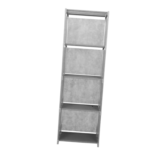 EXQUIMEUBLE Mehrschichtig Aufgebautes Lagerregal Veranstalter Bücherregal Küchenorganisator Boden Stehendes Regal Raumsparende Regale Schmale Lagereinheit Eingangsregal Büroregale Grau Vlies EXQUIMEUBLE Mehrschichtig Aufgebautes Lagerregal Veranstalter Bücherregal Küchenorganisator Boden Stehendes Regal Raumsparende Regale Schmale Lagereinheit Eingangsregal Büroregale Grau Vlies von EXQUIMEUBLE