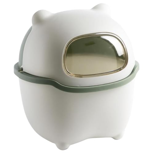 EXQUIMEUBLE Mini Tisch mülleimer mit Klappdeckel Leichter Tragbarer Schreibtisch mülleimer für Kleine Abfälle Praktischer Dekorativer Aufbewahrungseimer für Büro Kinderzimmer und Zuhause EXQUIMEUBLE Mini Tisch mülleimer mit Klappdeckel Leichter Tragbarer Schreibtisch mülleimer für Kleine Abfälle Praktischer Dekorativer Aufbewahrungseimer für Büro Kinderzimmer und Zuhause von EXQUIMEUBLE