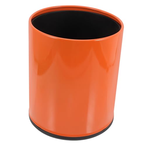 EXQUIMEUBLE Moderner Kunststoff Abfalleimer Orangefarbenes Design Feuerhemmend Müllbehälter für Küche Badezimmer Schlafzimmer Stilvoller Papierkorb für Haushalt und Büro Geruchsneutral und EXQUIMEUBLE Moderner Kunststoff Abfalleimer Orangefarbenes Design Feuerhemmend Müllbehälter für Küche Badezimmer Schlafzimmer Stilvoller Papierkorb für Haushalt und Büro Geruchsneutral und von EXQUIMEUBLE