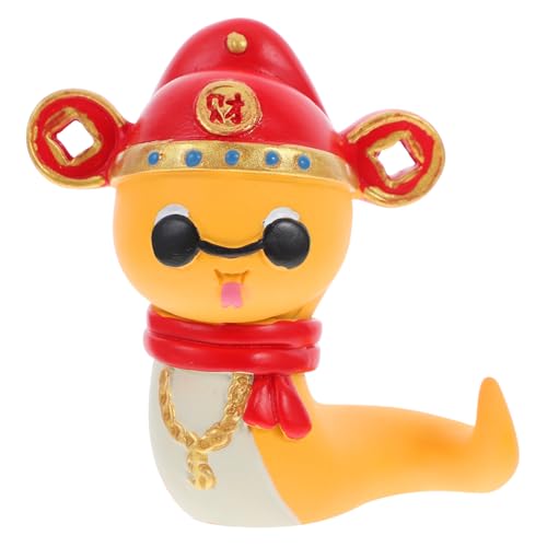 EXQUIMEUBLE Chinesische Neujahrsfigur Glücksbringende Schlange Statue Für Tischdekoration Frühlingsfest Ornament Für Auto Büro Und Zuhause Cartoon Design Symbol Für Reichtum Und Freude EXQUIMEUBLE Chinesische Neujahrsfigur Glücksbringende Schlange Statue Für Tischdekoration Frühlingsfest Ornament Für Auto Büro Und Zuhause Cartoon Design Symbol Für Reichtum Und Freude von EXQUIMEUBLE