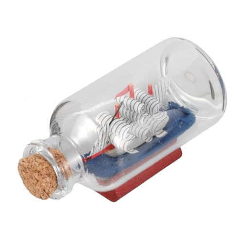 EXQUIMEUBLE Driftflasche Nautisches Kreuzfahrtschiff Modell Dekoration Handgefertigt für Tischdekoration von EXQUIMEUBLE