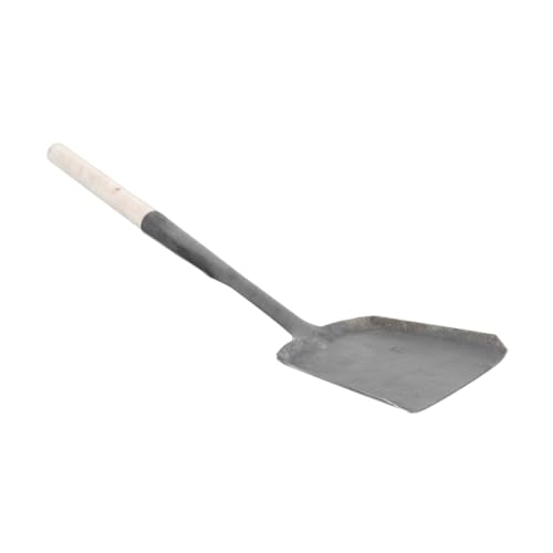 EXQUIMEUBLE Schwere Ascheschaufel mit Langem Holzgriff für Kamin und Grill Robustes Garten Küchenherd reinigungswerkzeug Langlebig Effizient und Platzsparend für Einfache Ascheentfernung von EXQUIMEUBLE