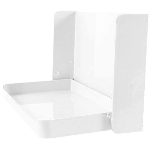 EXQUIMEUBLE Selbstklebendes Wandregal aus Kunststoff Faltbar für Badezimmer und Schlafzimmer mit Ablagefläche für Handtücher und Toilettenartikel von EXQUIMEUBLE
