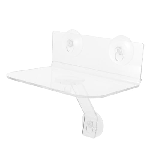 EXQUIMEUBLE Transparente Wandregale für Blumen und Pflanzentöpfe Wandhalterung für Wohnzimmer Schlafzimmer und Büro Einfache Installation Robust und Modern von EXQUIMEUBLE