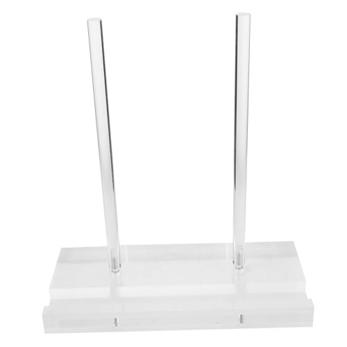 EXQUIMEUBLE Transparenter Display Ständer für Bücher und Menüs Klarer Aufsteller für Kochbücher CD Halter und Tablet Platzsparender Buch Rezeptständer für Küche und Büro von EXQUIMEUBLE