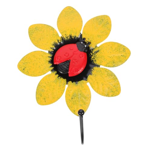 EXQUIMEUBLE Wandhaken Blumenform Dekorativer Huthaken Garderobenhaken für Handtücher Mäntel Jacken Aufhänger Raum Organizer Robust Gelb EXQUIMEUBLE Wandhaken Blumenform Dekorativer Huthaken Garderobenhaken für Handtücher Mäntel Jacken Aufhänger Raum Organizer Robust Gelb von EXQUIMEUBLE