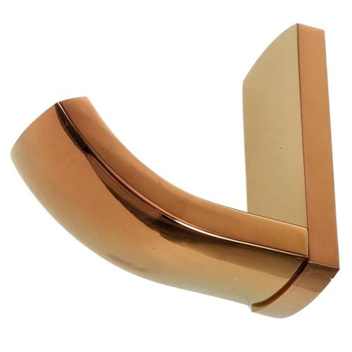 EXQUIMEUBLE Wandmontierter Handtuch und Kleiderhaken aus Messing Roségold Robuste Konstruktion für Badezimmer Küche Garage und Einfache Installation Design Langlebig von EXQUIMEUBLE