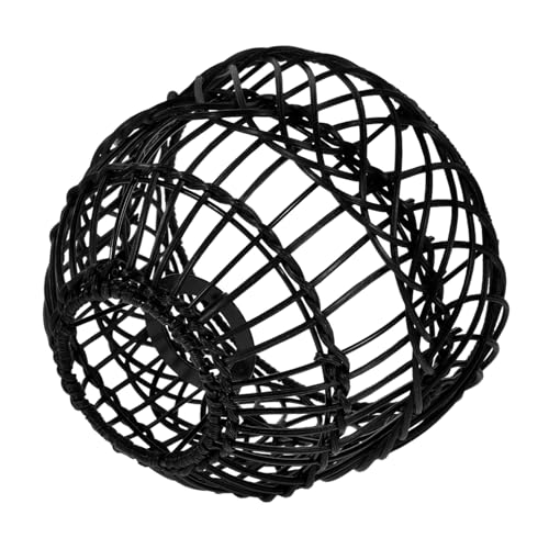 EXQUIMEUBLE Woven Rattan Lampenschirm für Hängelampe Rustikaler Stabiler Lampenschirm aus PP und Eisen Einfache Montage Geeignet für Schlafzimmer Bar Restaurant Eisenring Kompatibel mit von EXQUIMEUBLE