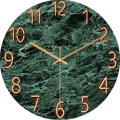EXQULEG 12 Zoll 30cm Wall Clock Modern Quartz Lautlos Wanduhr Schleichende Sekunde ohne Ticken Analoge Wanduhr für Dekoration Wohnzimmer, Küche, Büro, Schlafzimmer (#01) von EXQULEG