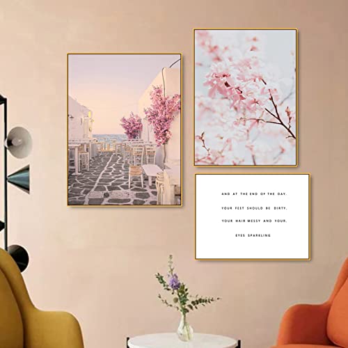 EXQULEG 3er Set Design Poster,Home Premium Poster Set Spring Bilder Wanddeko Stilvollen Set,ohne Rahmen Deko für Wohnzimmer, Sofa, Veranda, Gang (FGH,30x40cm) von EXQULEG