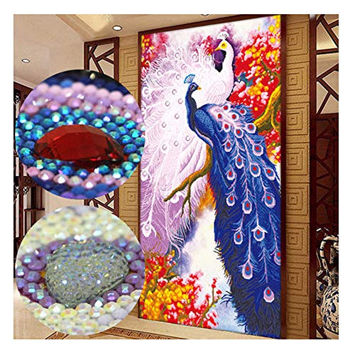 EXQULEG 5D Full Drill Diamond Painting Special Shaped Diamond Crystal Rhinestone DIY Diamond Painting for Home Textiles (G-75x134cm) von EXQULEG