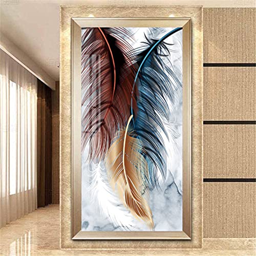 EXQULEG DIY Diamond Painting 5D Diamant Painting Feder Set Full Drill Stickerei Groß Bilder Diamonds Malerei für Home Wand Dekor (90x170cm) von EXQULEG