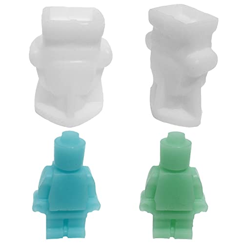 EXQULEG Kerzen Silikonform 3D zum Gießen Kerzenform Roboter-Silikon DIY Silikon Gießformen Handgemachte Sojawachs Kerzenform, für Duftkerze,Roboterornamenten EXQULEG Kerzen Silikonform 3D zum Gießen Kerzenform Roboter-Silikon DIY Silikon Gießformen Handgemachte Sojawachs Kerzenform, für Duftkerze,Roboterornamenten von EXQULEG