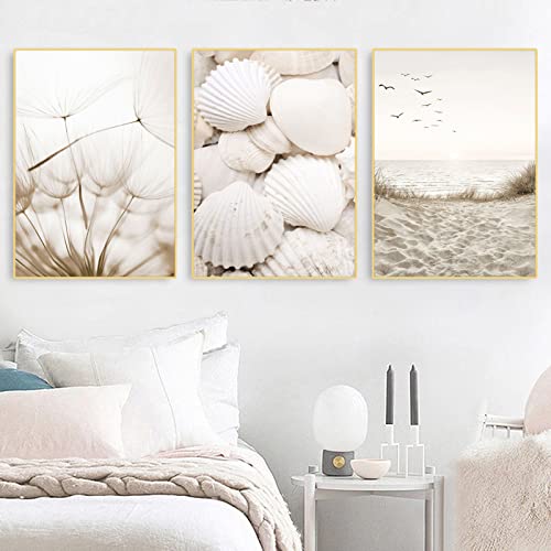 EXQULEG Premium 3er Poster Set, Löwenzahn Bilder Set, ohne Rahmen, Moderne Bilder Wanddeko, Wandbilder für Wohnzimmer Schlafzimmer (30x40cm) von EXQULEG