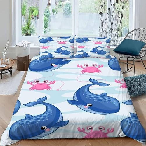 EXSANLIEAY Cartoon Bettwäsche-Sets 155x220 cm Walkrabbe Bettbezug Kreatives 3D Effekt Weich Microfaser Deckenbezug mit Reißverschluss und 2 Kissenbezug 80x80 cm EXSANLIEAY Cartoon Bettwäsche-Sets 155x220 cm Walkrabbe Bettbezug Kreatives 3D Effekt Weich Microfaser Deckenbezug mit Reißverschluss und 2 Kissenbezug 80x80 cm von EXSANLIEAY
