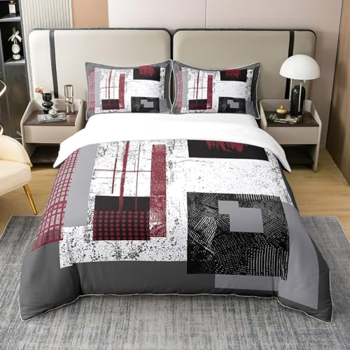 EXSANLIEAY Festkörpergeometrie Bettwäsche-Sets 155x220 cm Schlicht Und Modern Bettbezug Kreatives 3D Effekt Weich Microfaser Deckenbezug mit Reißverschluss und 2 Kissenbezug 80x80 cm EXSANLIEAY Festkörpergeometrie Bettwäsche-Sets 155x220 cm Schlicht Und Modern Bettbezug Kreatives 3D Effekt Weich Microfaser Deckenbezug mit Reißverschluss und 2 Kissenbezug 80x80 cm von EXSANLIEAY