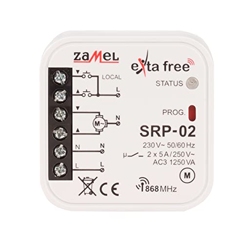 EXTA FREE SRP-02 Funk- Rollladen- Controller, 47,5x47,5x20 mm von EXTA FREE