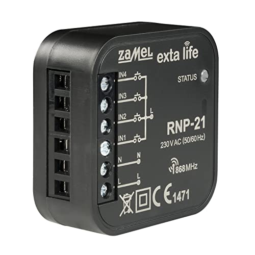 EXTA LIFE 4-Kanal-Funksender RNP-21 I Stromversorgung über 230V-Netz I Hohe Energieeffizienz Auszeichnet I, Weiß von EXTA LIFE