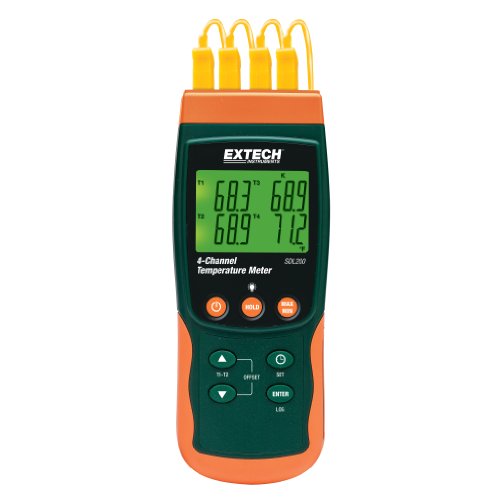 Extech 4-Kanal-Thermometer/Datenlogger, 1 Stück, SDL200 von EXTECH